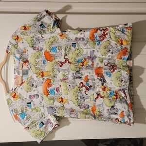 Winnie the Pooh Scrub Top
